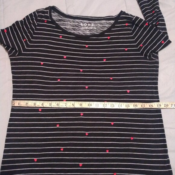 Loft Vintage striped embroidered heart long sleeve - Picture 6 of 8